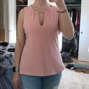 Pink express work tank top